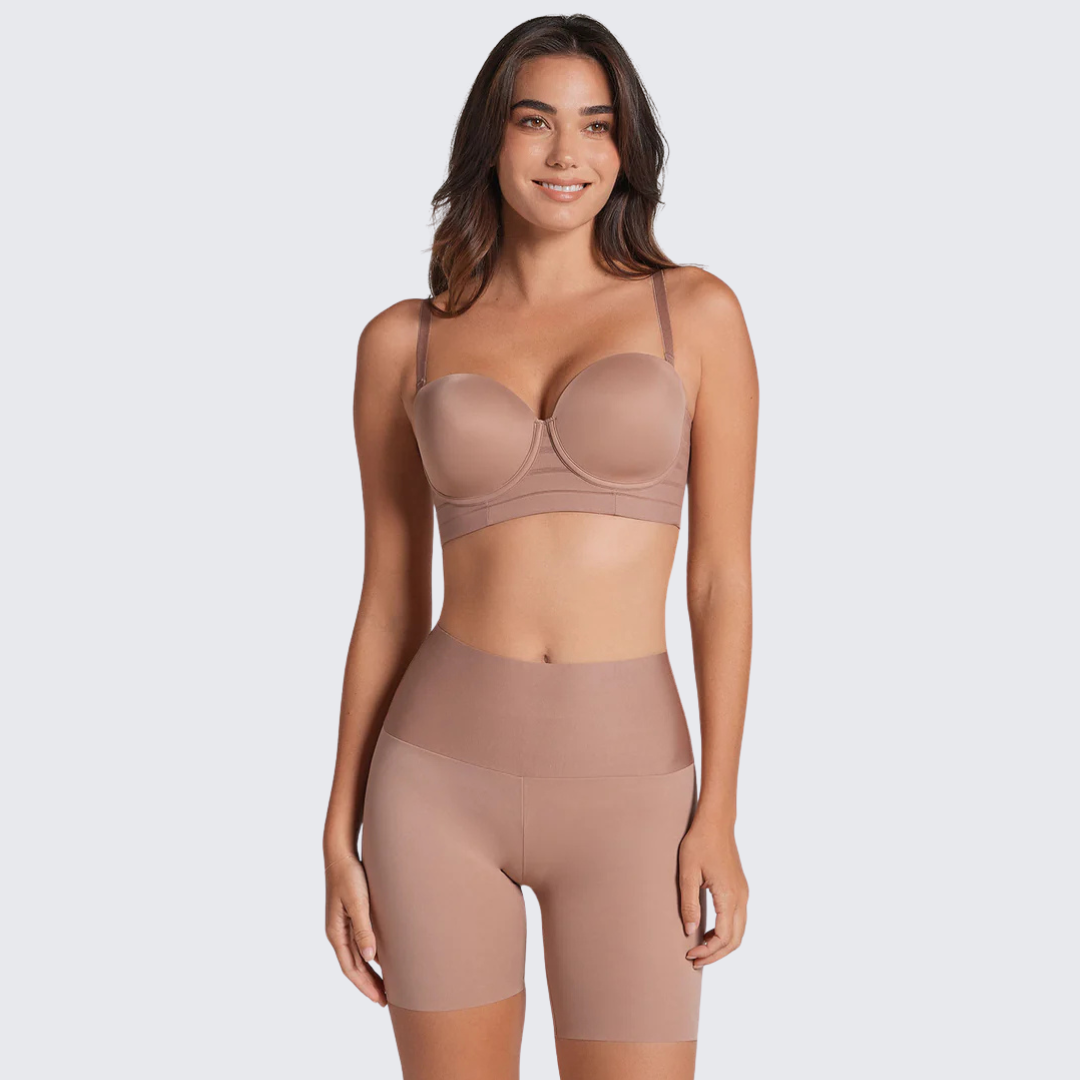 Nahtlose Bauchweg-Shorts