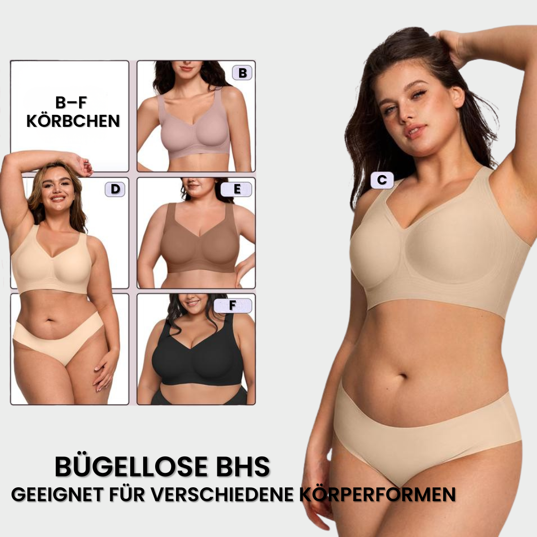 Push-up-BH ohne Bügel mit voller Abdeckung
