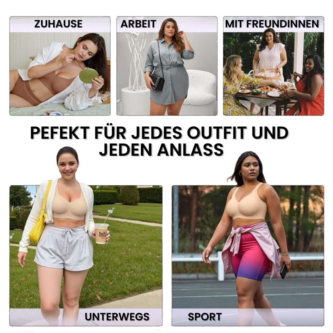 Push-up-BH ohne Bügel mit voller Abdeckung