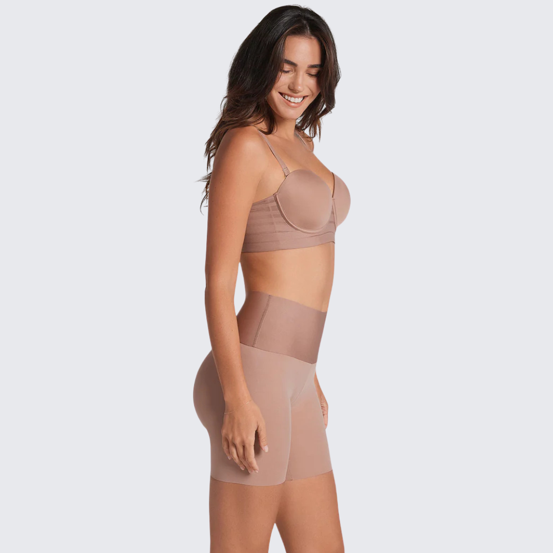 Nahtlose Bauchweg-Shorts