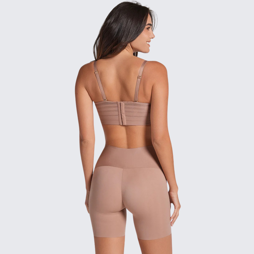 Nahtlose Bauchweg-Shorts